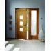 Turin Double Glazed External Oak Door (M&T) with Obscure Glass